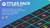 Titles pack fcpx and apple motion icon
