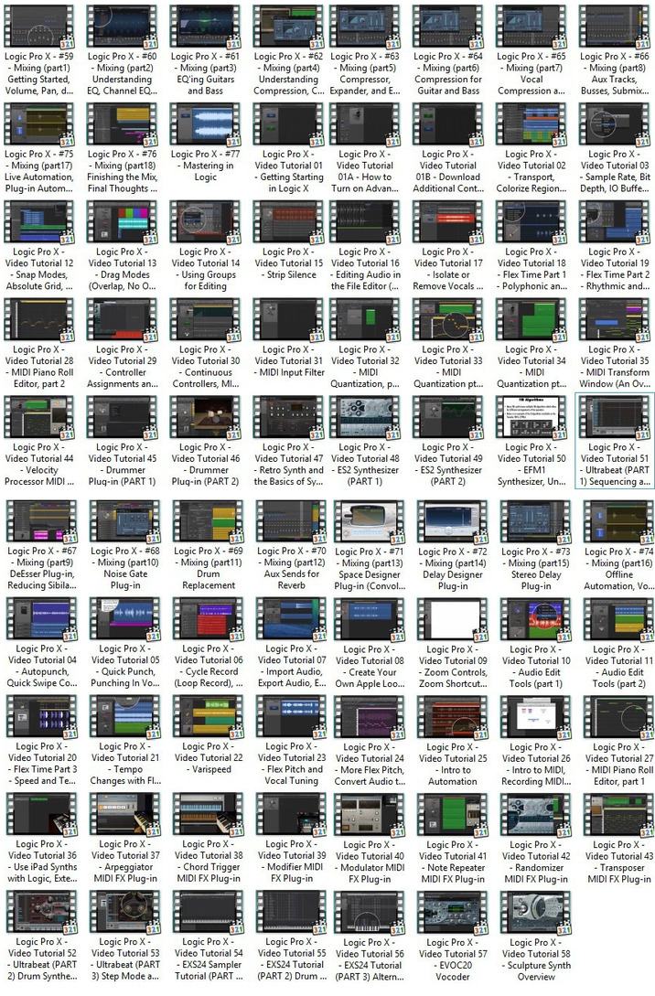 Logic Pro X 79 Video Tutorials