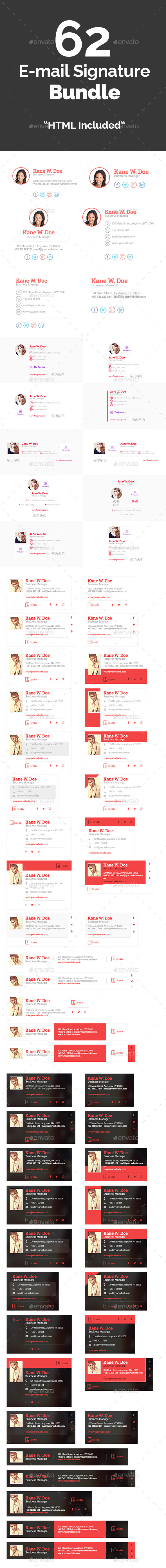62 Email Signature Bundle