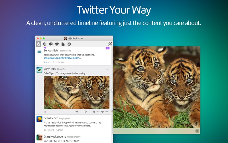 Twitterrific 5 for Twitter Screenshot 1