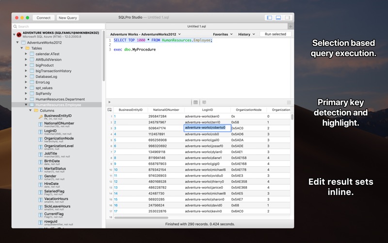 SQLPro Studio Screenshot 2