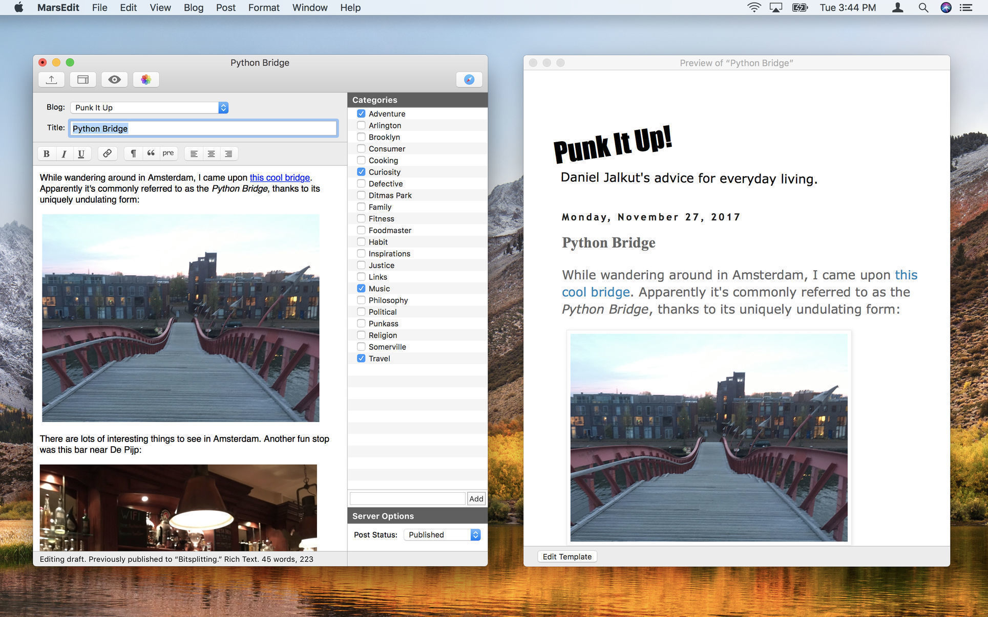 MarsEdit 433 Screenshot 01 oph4riy