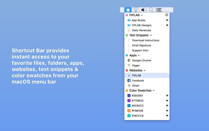Shortcut Bar - Instant Access Screenshot 01 xzsuo6n
