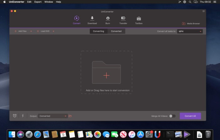 Wondershare UniConverter for Mac 1150 Screenshot 01 u686ddn