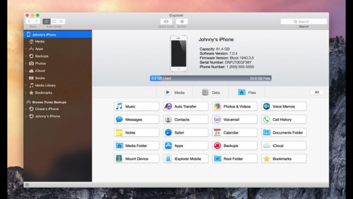 iExplorer 431 Screenshot 01 px747iy