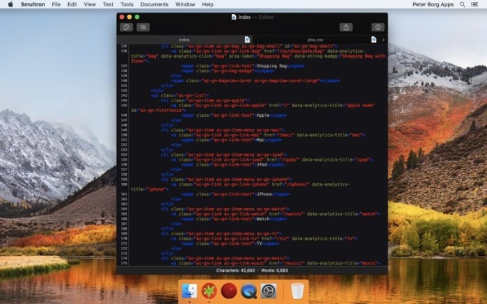 Smultron 10 - Text editor Screenshot 02 18l5sw4y