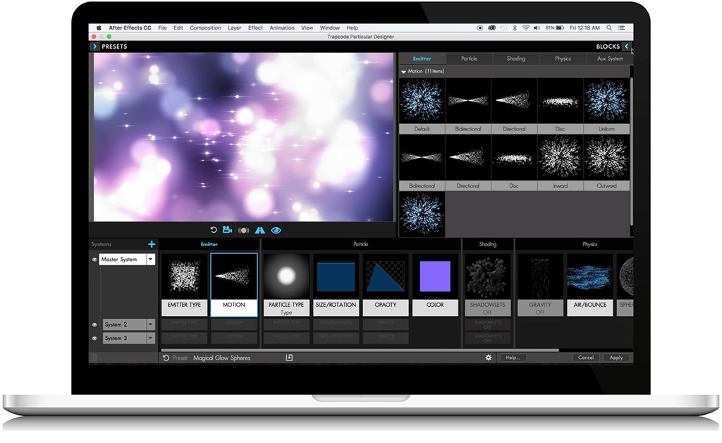 Red Giant Trapcode Particular 412 for Adobe After Effects Screenshot 01 1980360n